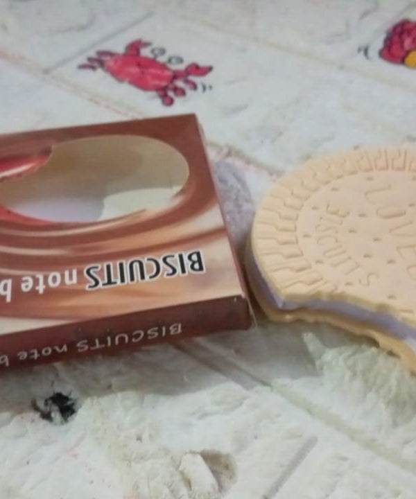 Writing book with a biscuit design, perfect for practice and learning