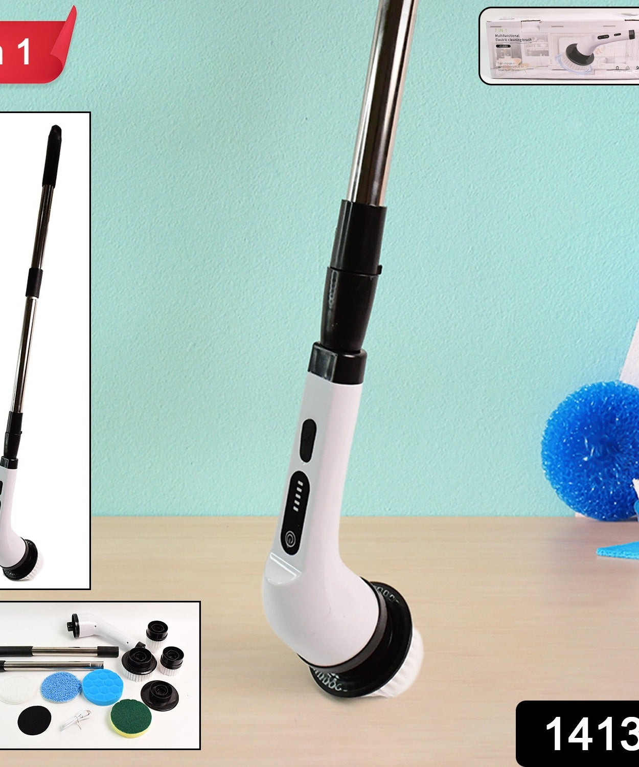Turbo Mop Electric Cleaning Brush Set
