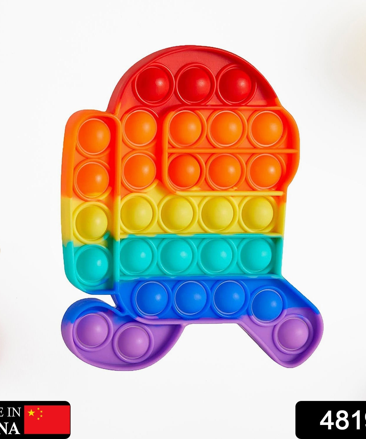 Various colors of Among Us fidget toy.