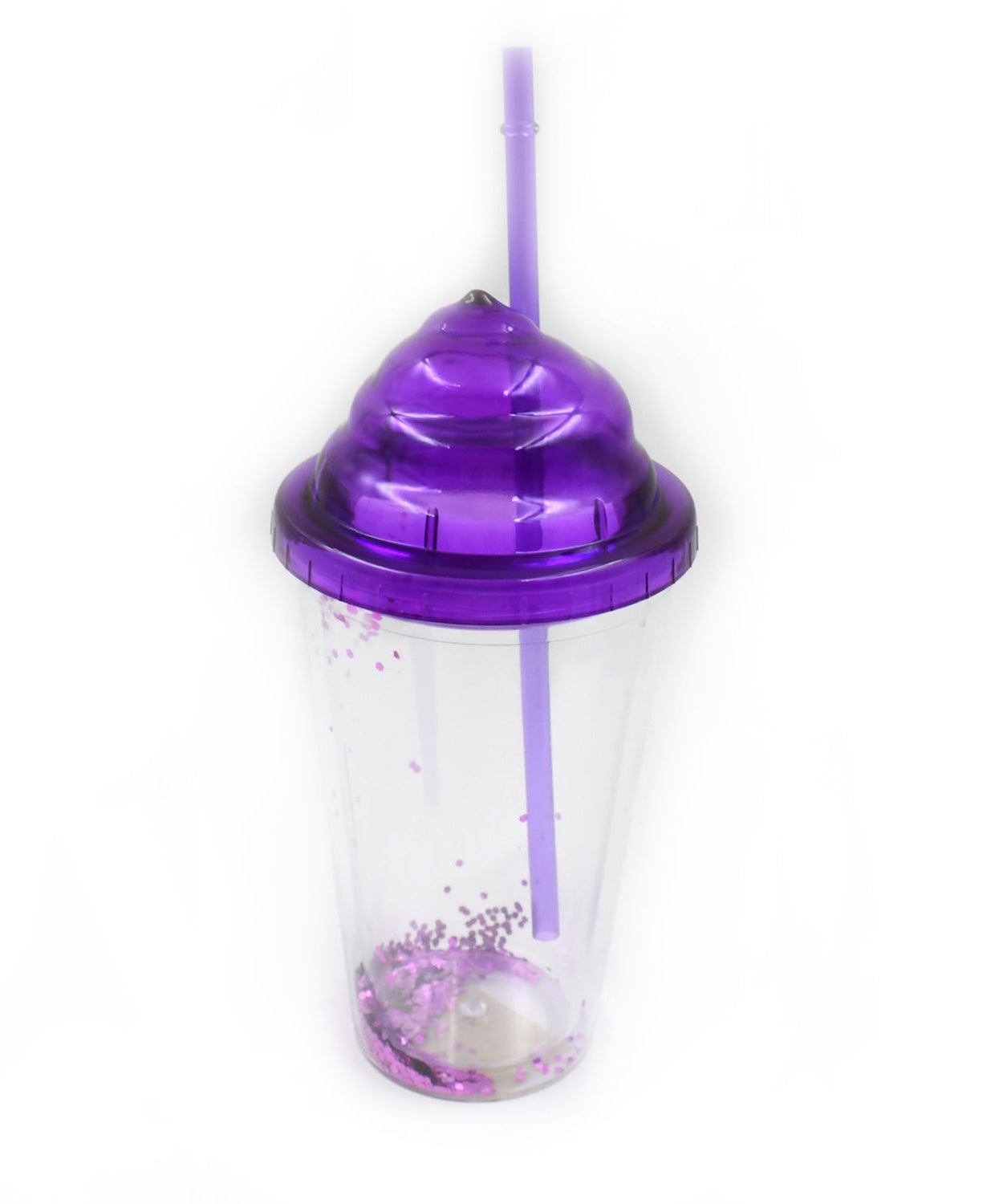 High Quality Plastic Creative Cold Drink Cup / Tumble, Reusable Tea Coffee Tumbler with Lid and Straw, Double Wall Plastic Drinking Sport Bottle, Travel Tumbler (1 Pc / Mix Color)