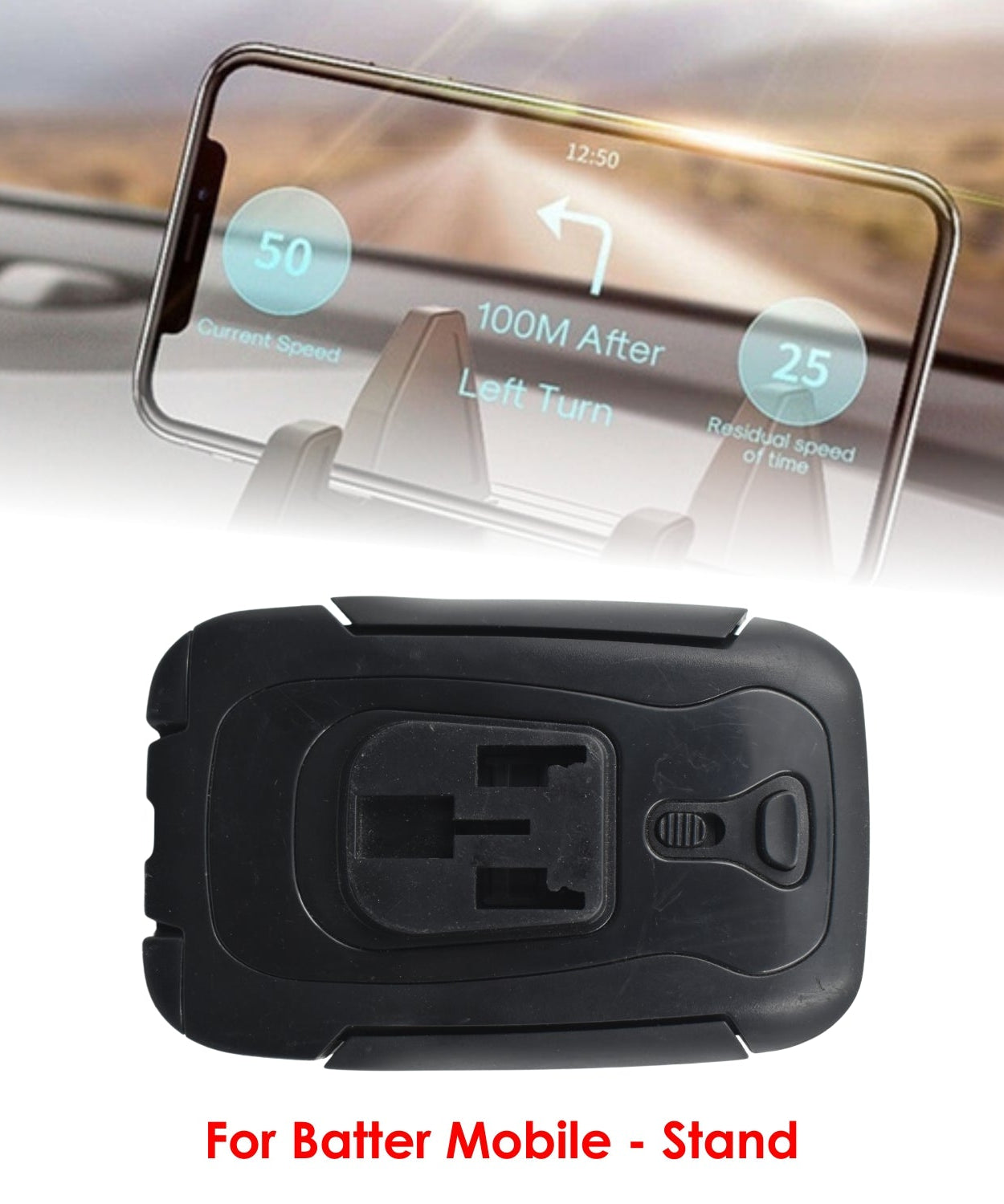 Car-vent holder for easy phone access