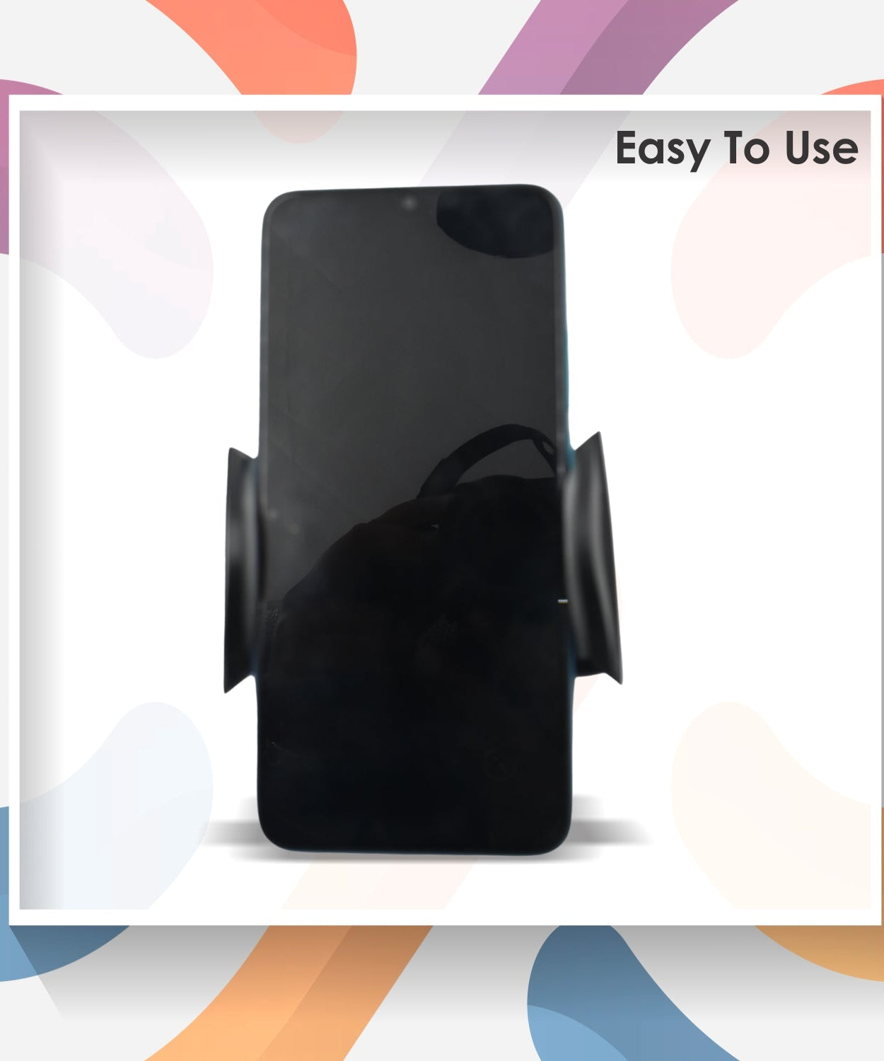 Car-vent phone holder with adjustable grip