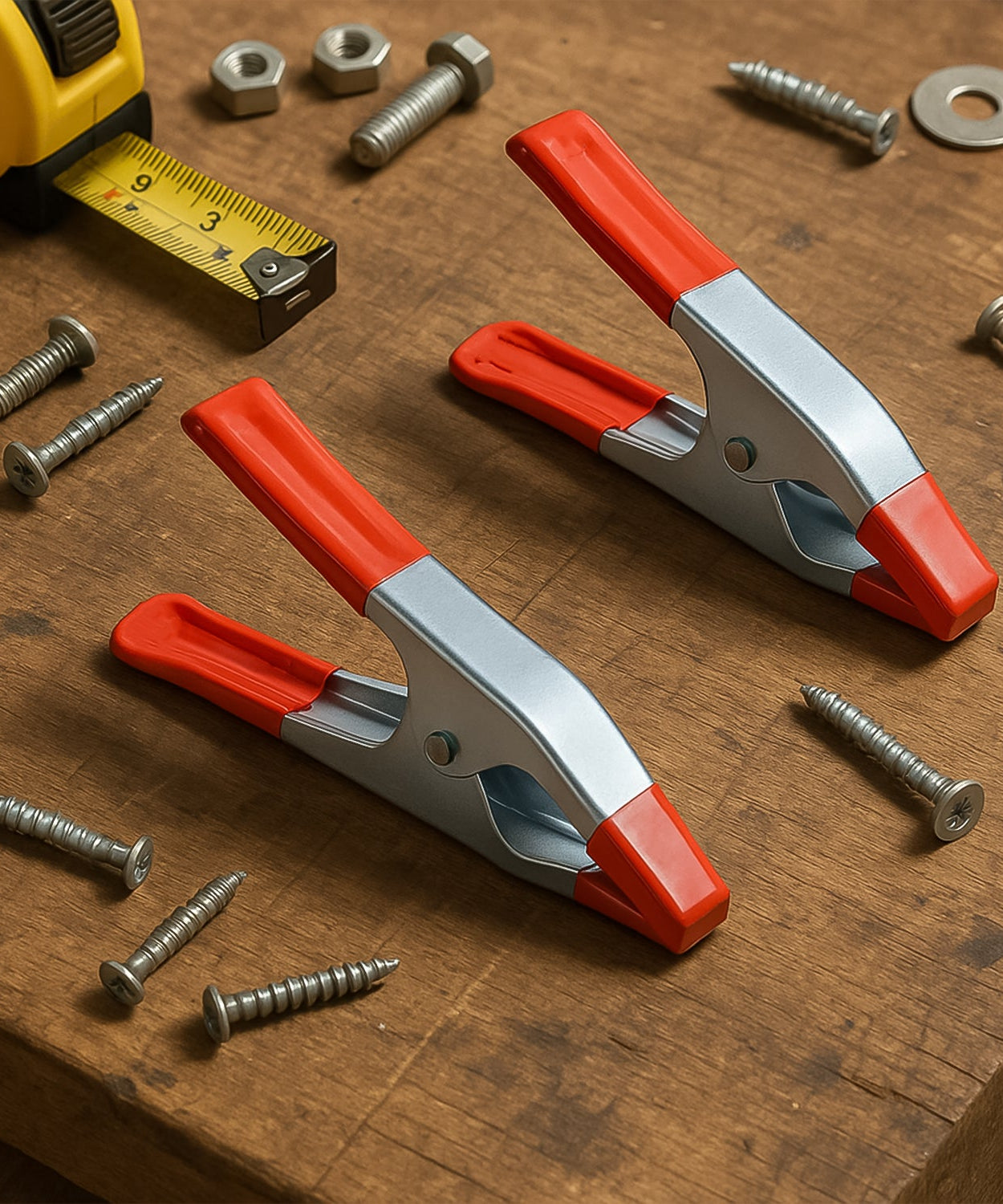 4 Inch Heavy Duty Spring Metal Spring Clamps (2 Pc Set)