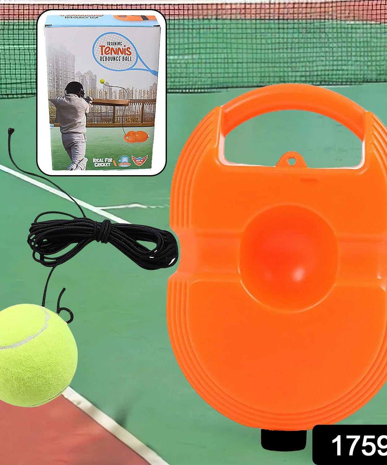 Tennis Trainer Rebound Ball with String, Convenient Tennis Training Gear, Tennis Practice Device Base for Kids Adults