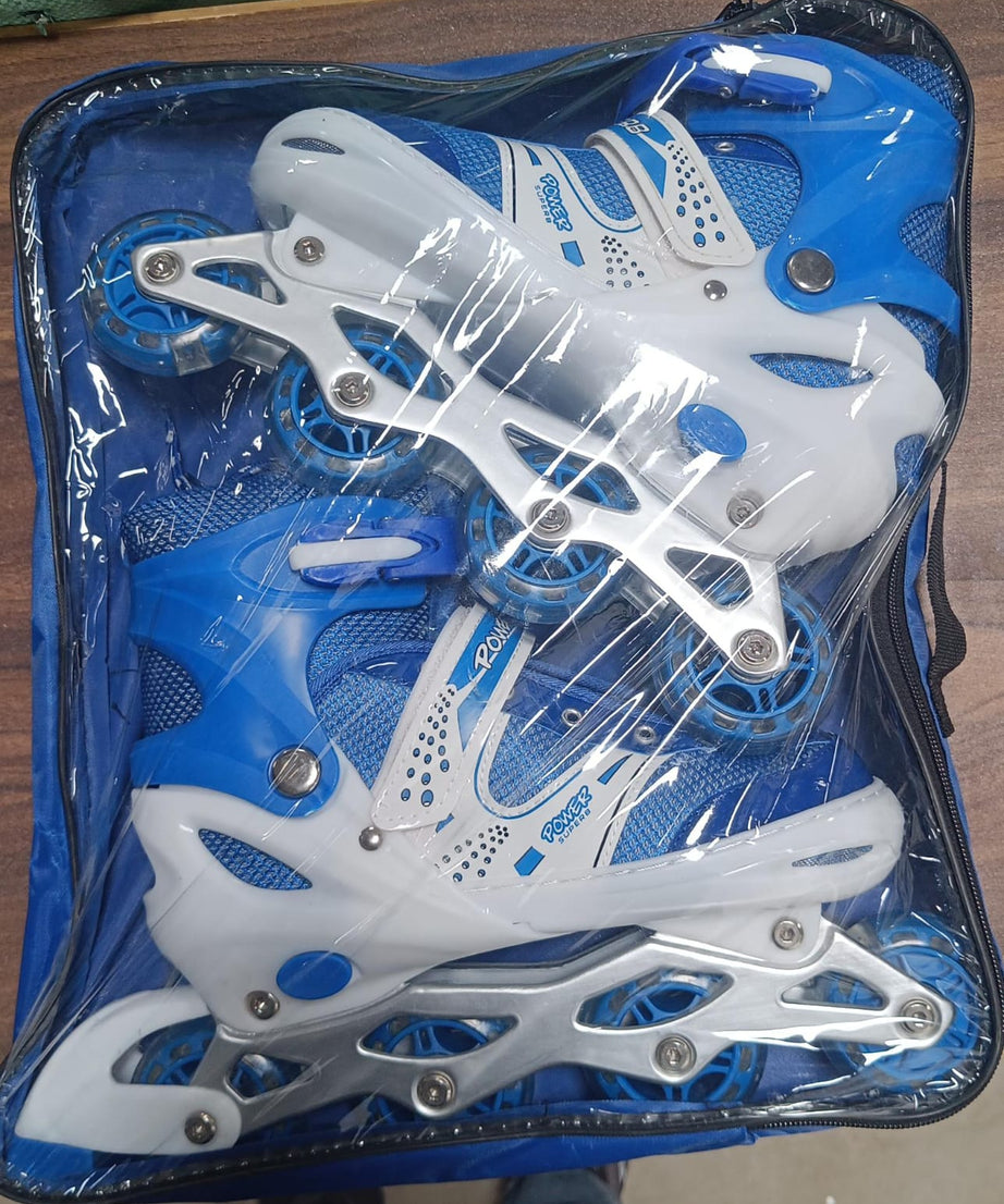 Colorful LED skates with adjustable length