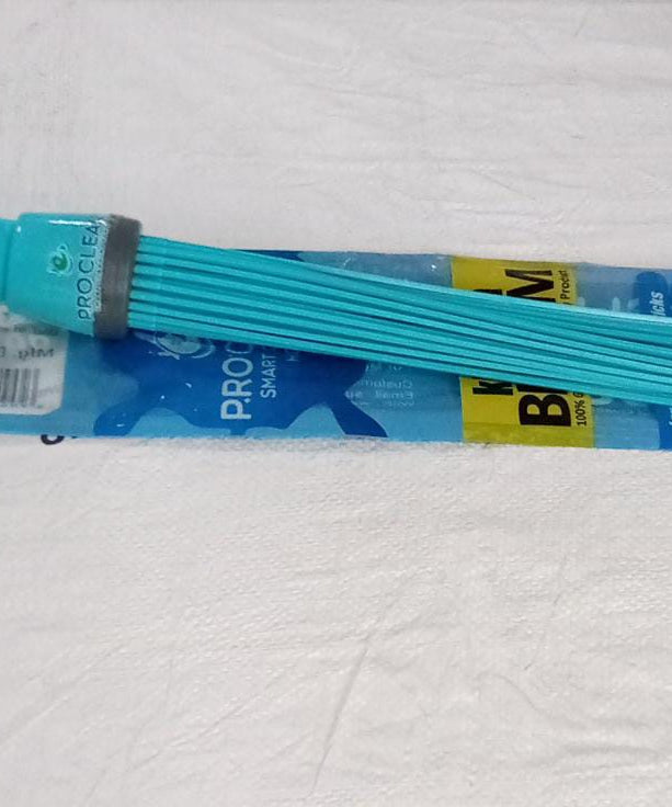 Straight plastic broom