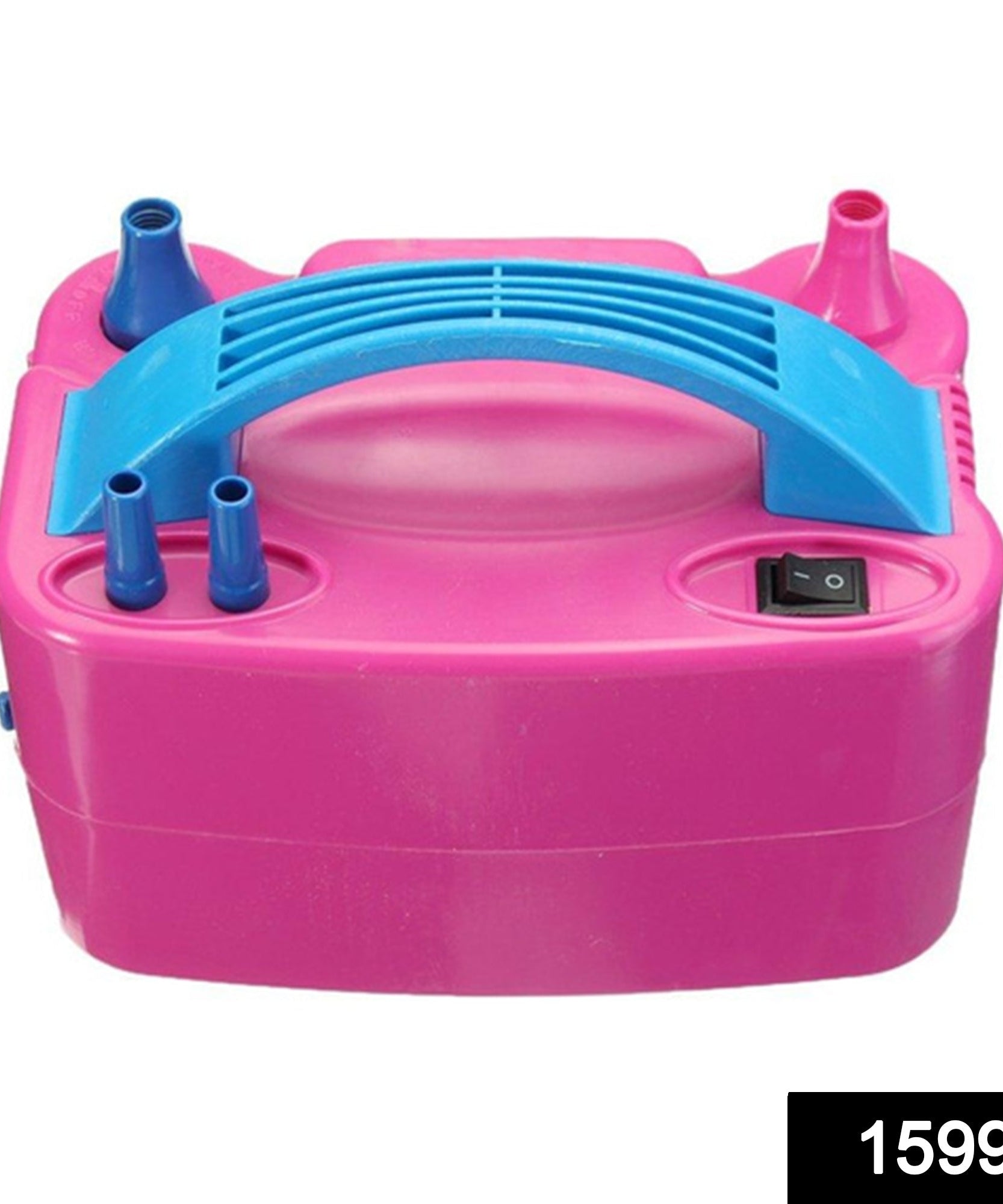 Electric balloon pump with dual nozzles