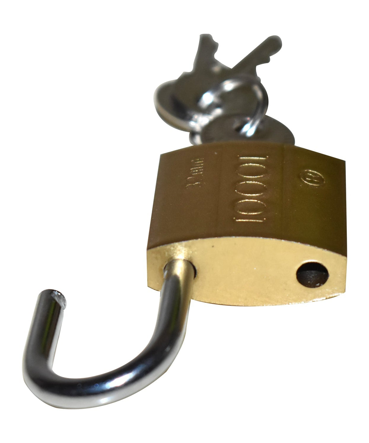 Heavy-duty padlock with key for outdoor and indoor use