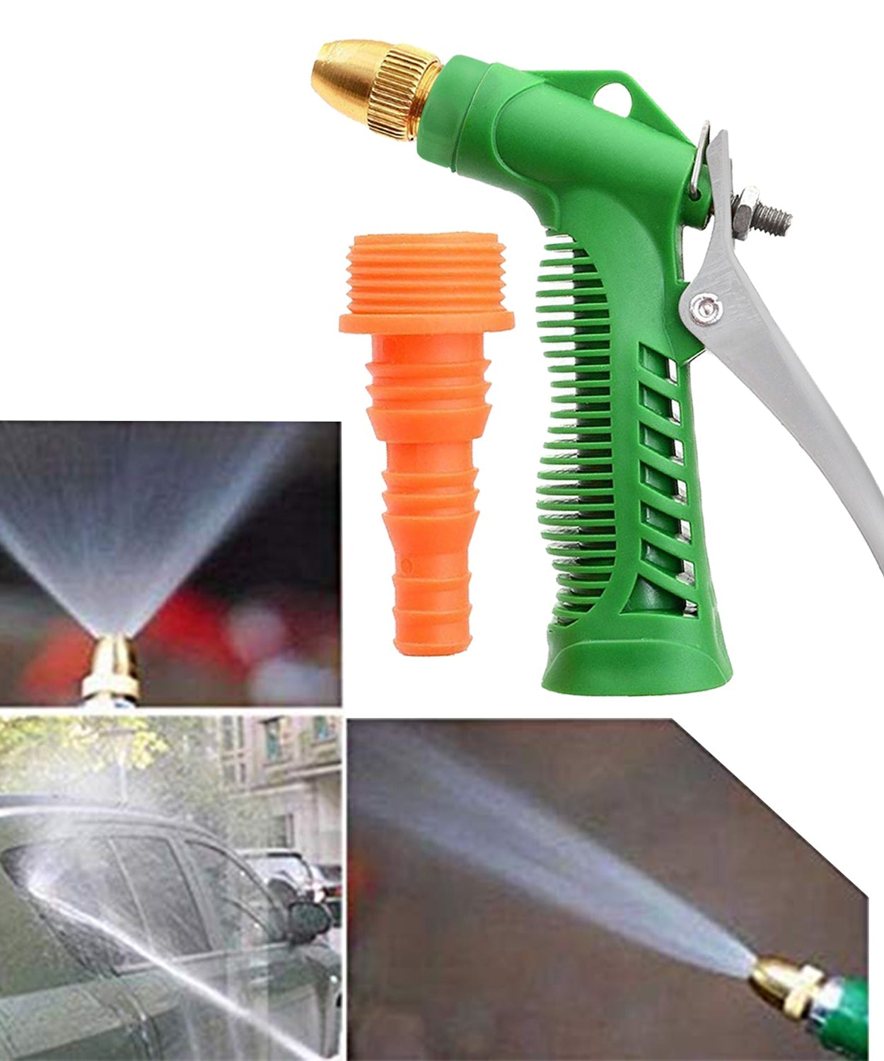 High-pressure water spray gun, perfect for washing cars, bikes, and watering plants.