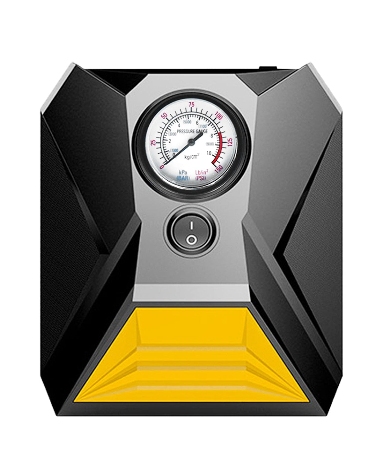 Portable air compressor for car tire inflation