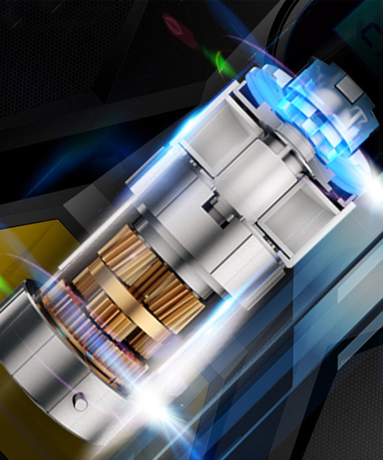 Car tire air compressor pump, compact and quick inflator