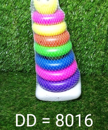 Teddy bear-shaped stacking rings educational toy