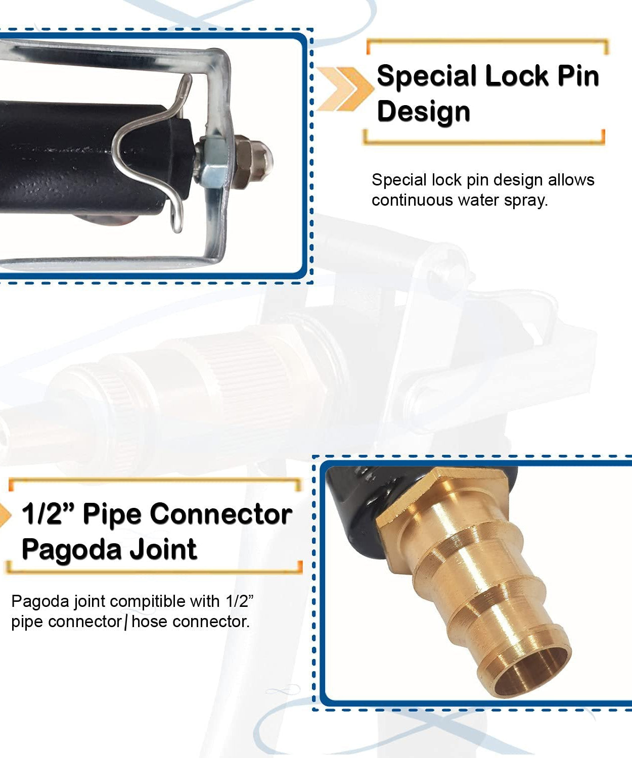 High-pressure spray gun with a sturdy construction