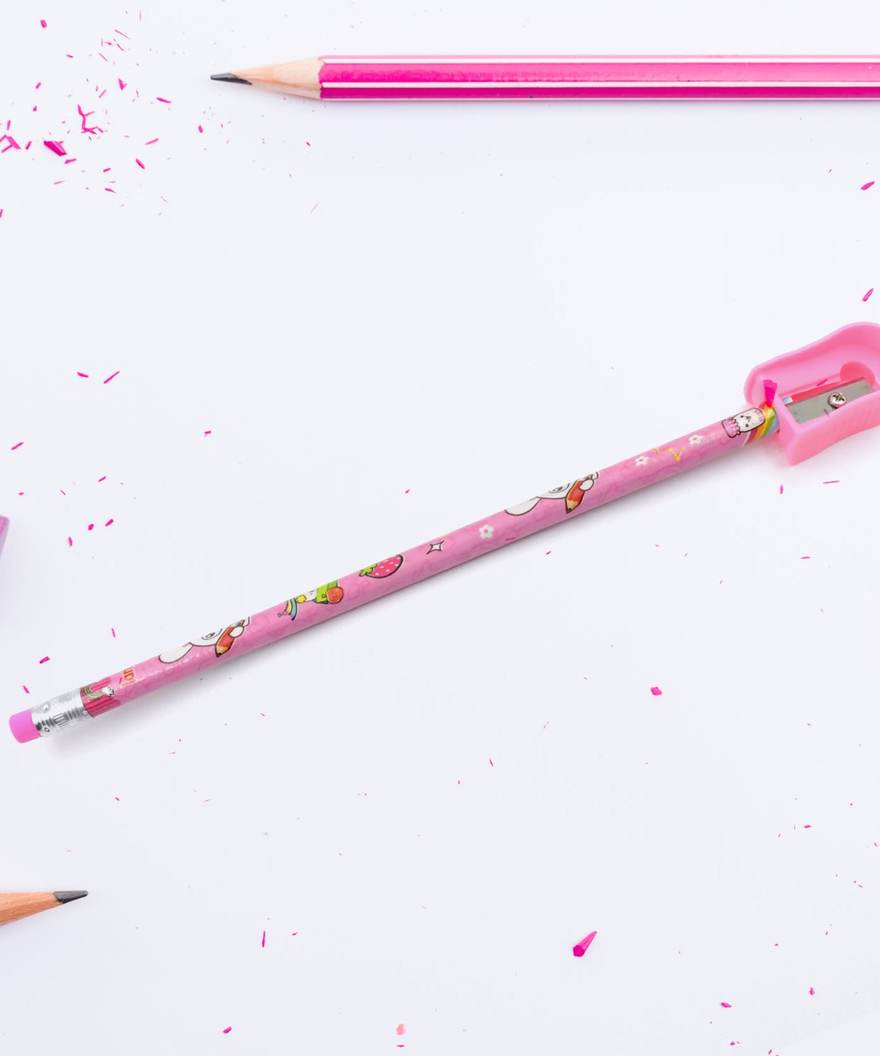 8-piece stationery set for kids, includes diary and sharpener.