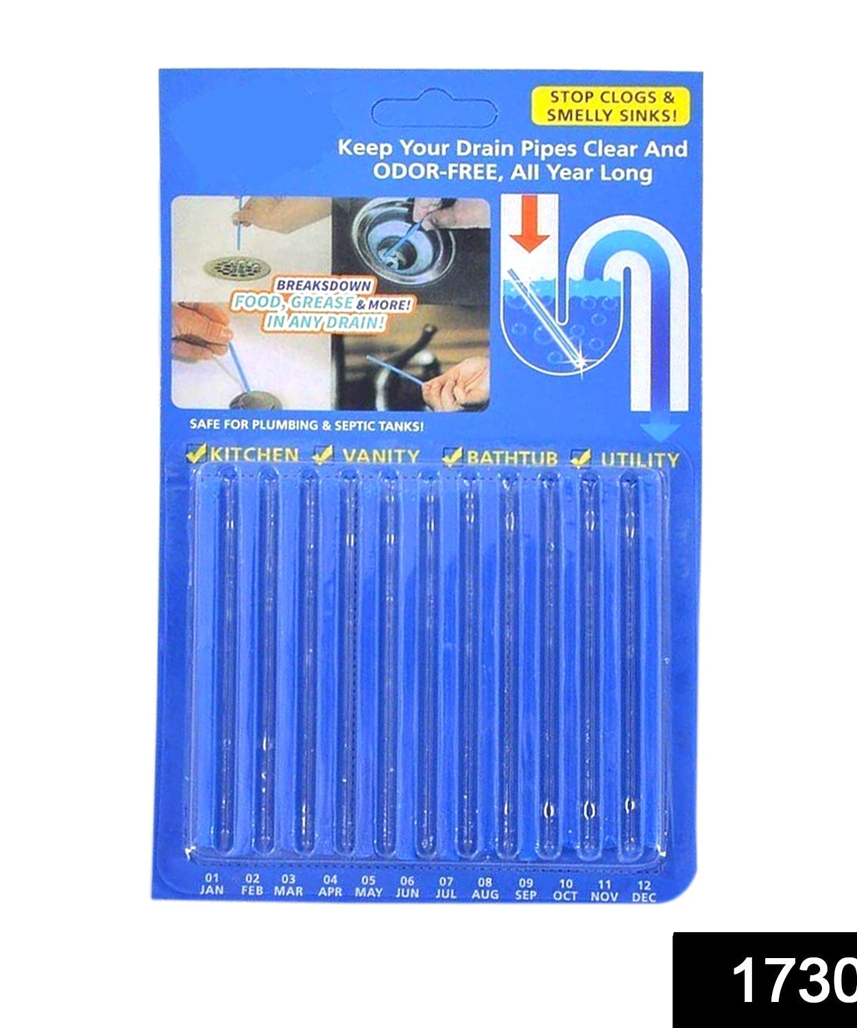 Sani Cleaning Sticks Keep Your Drains Pipes Clear Odor Home Cleaning