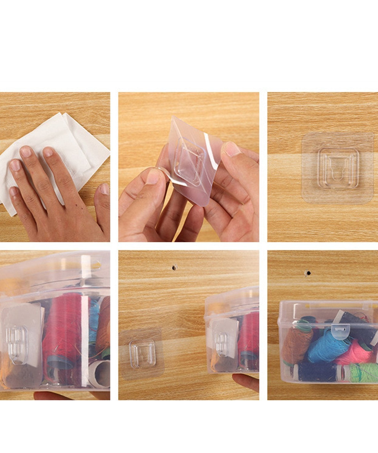 Heavy duty adhesive hooks, 20-pack, perfect for organizing and storage.