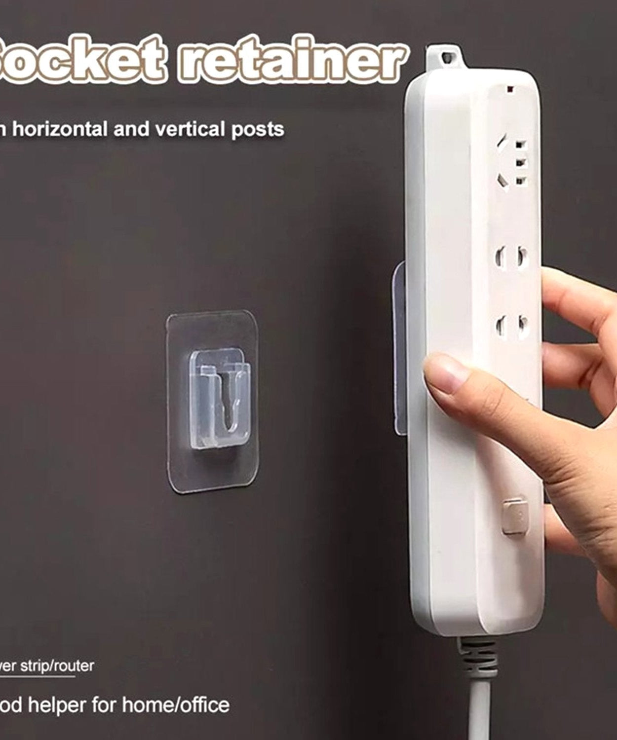 Pack of 20 heavy duty adhesive hooks, durable for multiple uses.