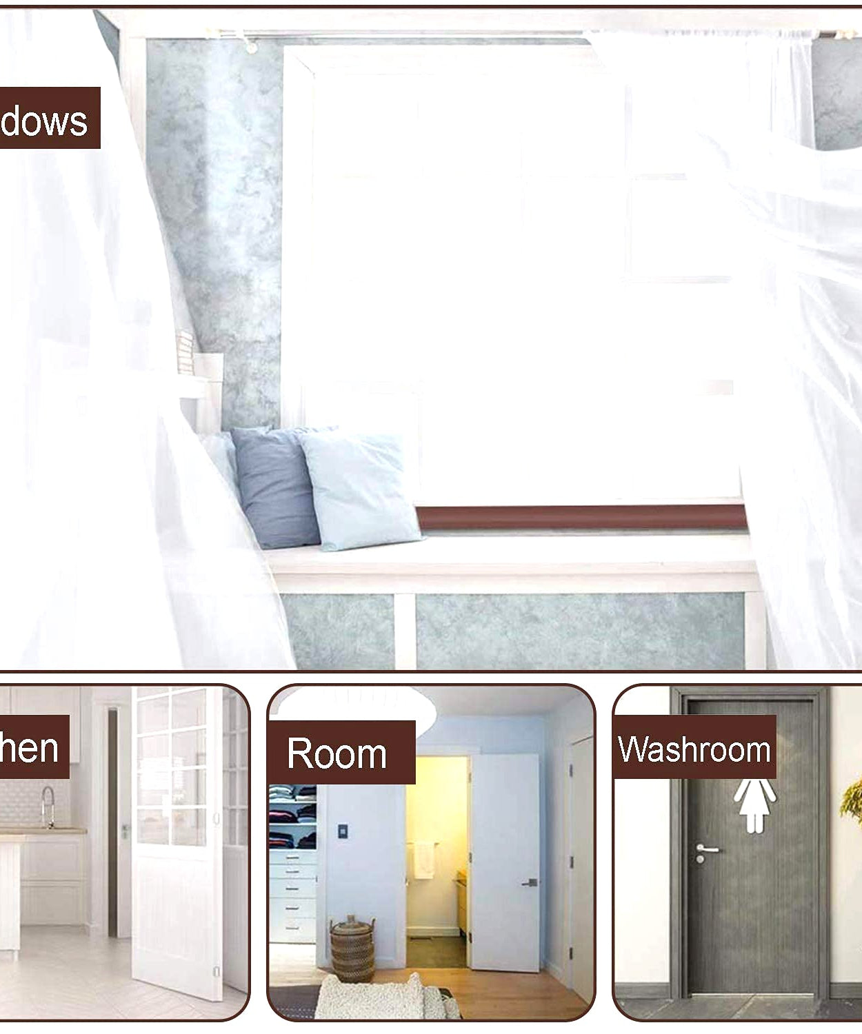 Door draft stopper with a practical design for better sealing