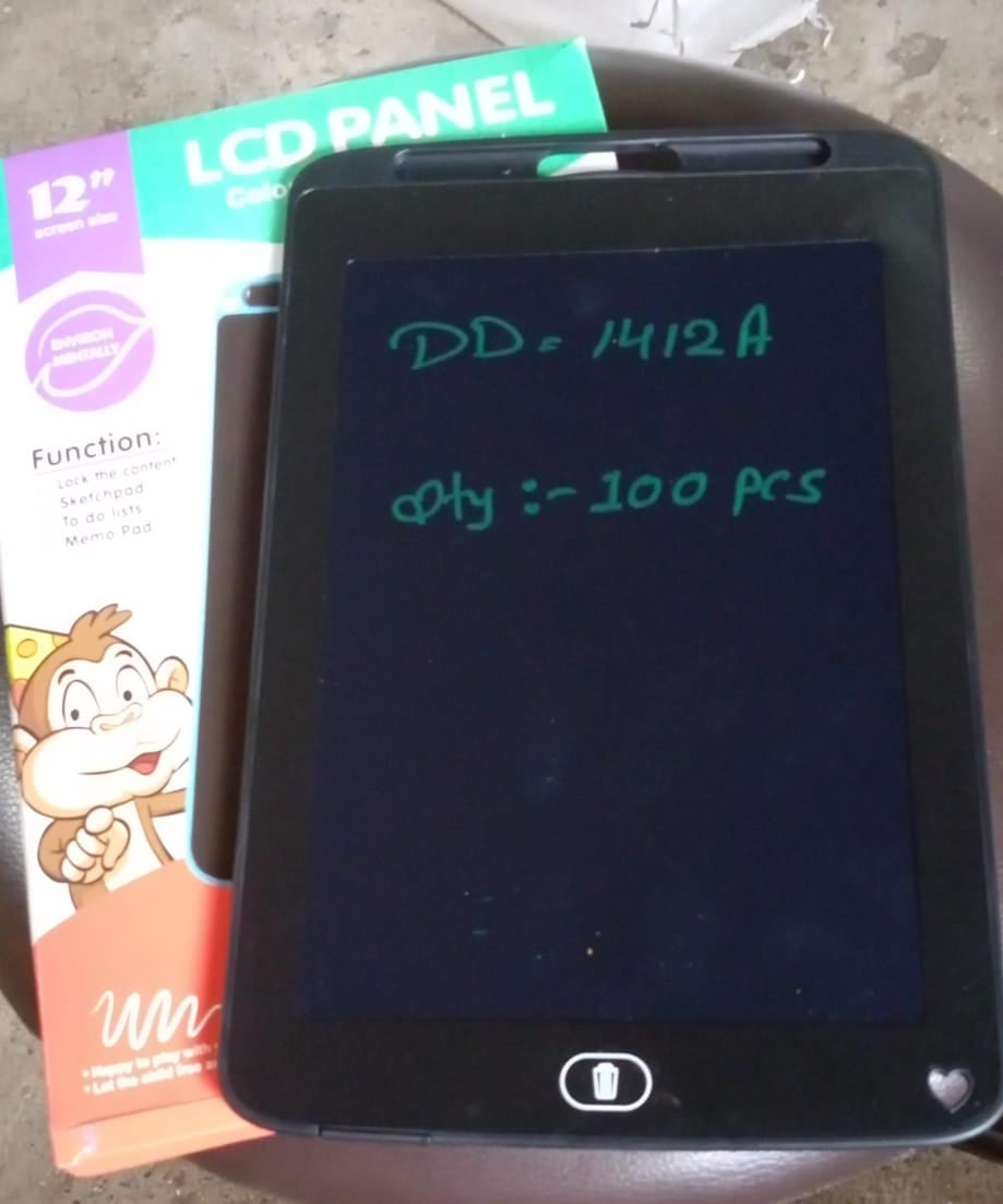 Digital notepad with LED backlight