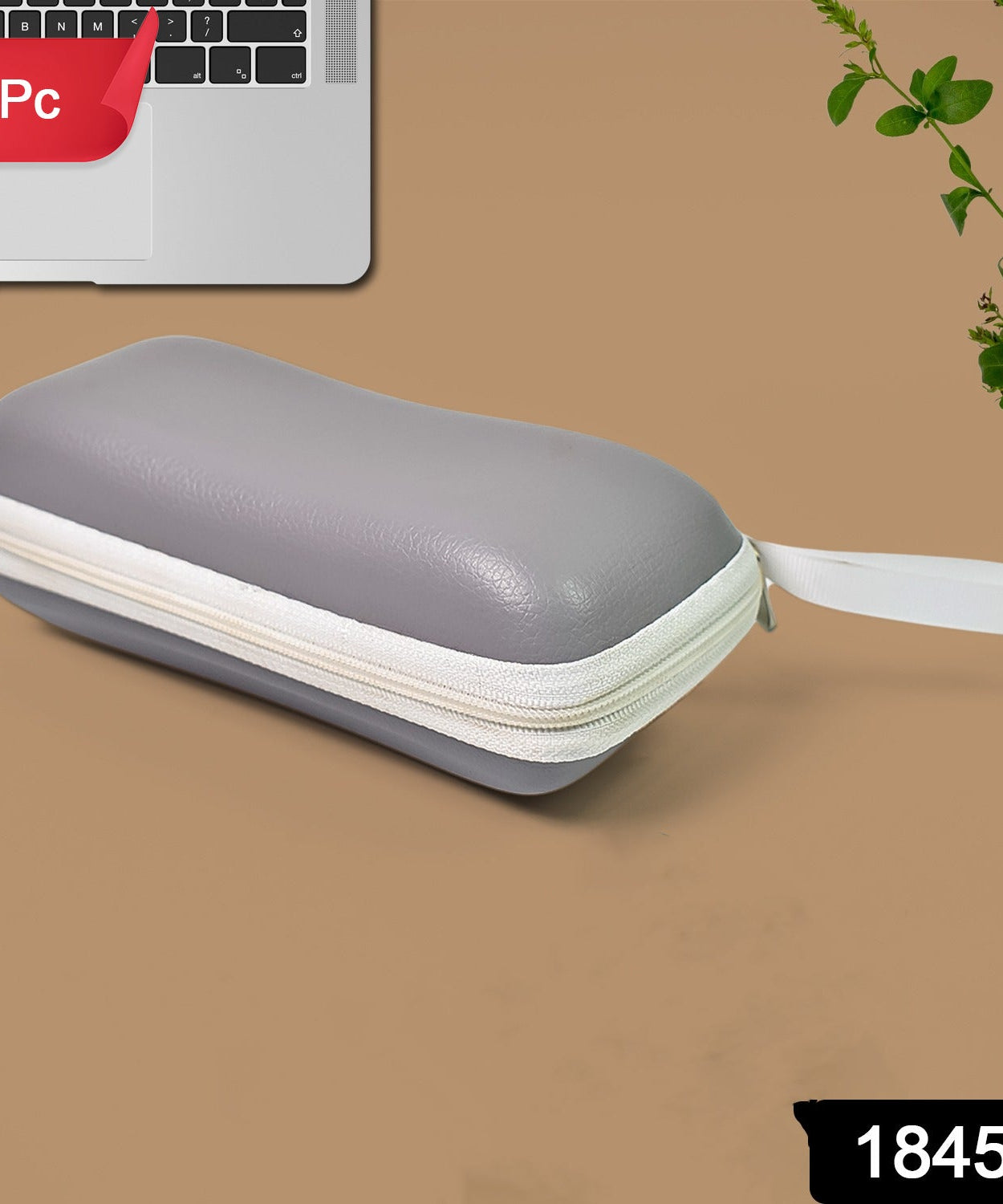 Faux Leather Zipper Eyeglass Case