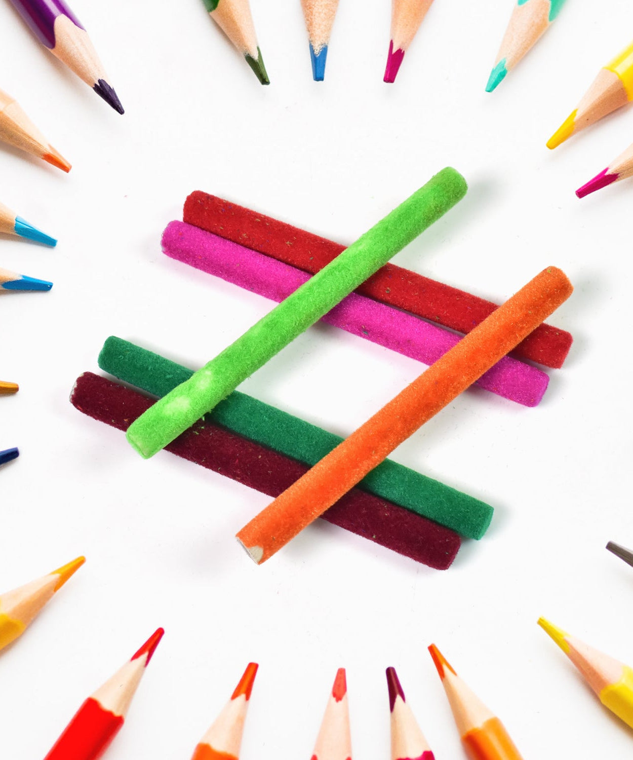 Small Velvet Pencil (1 Pc / Mix Color & Design)