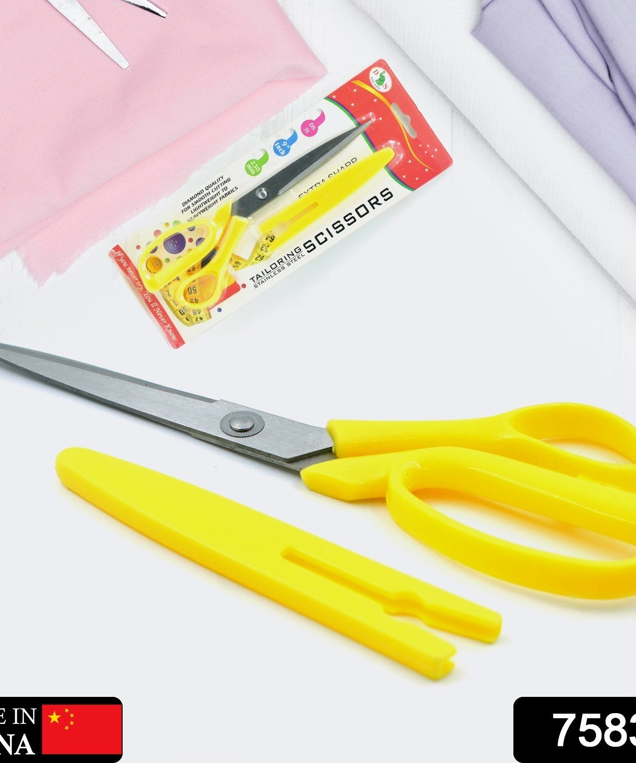 Scissors for craft work paper cutter Scissor stainless steel All Purpose Ergonomic Comfort Grip Office Scissors Craft Shears Sharp Scissors (9 Inch)