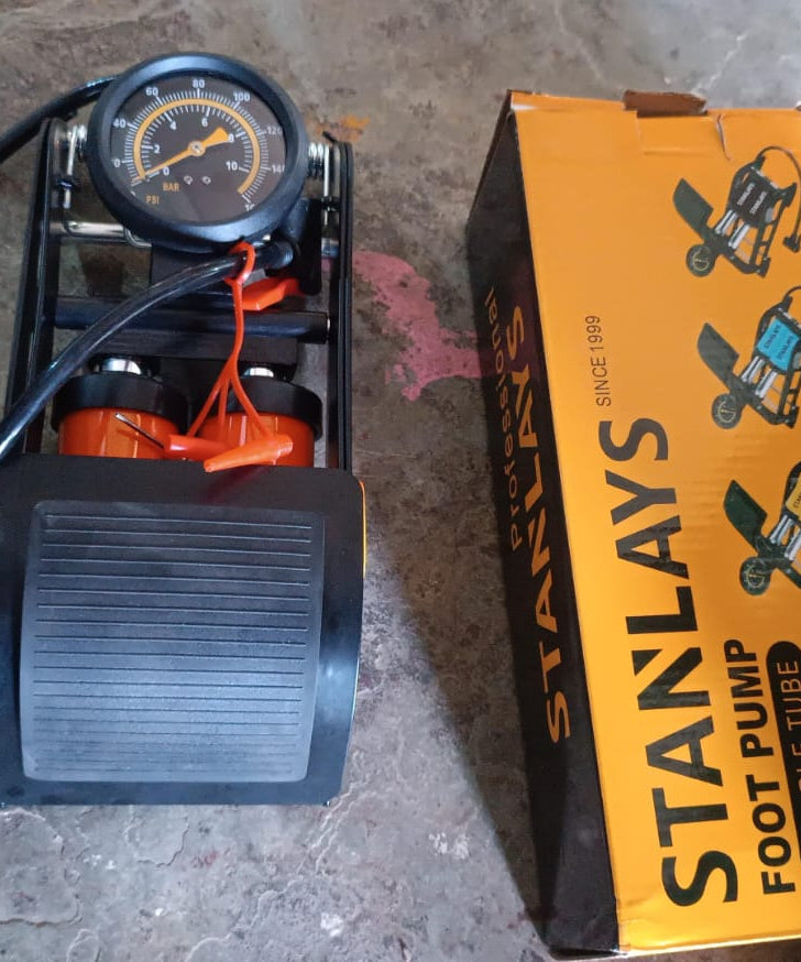 Portable High Pressure Foot Air Pump Compressor for Car and Bike