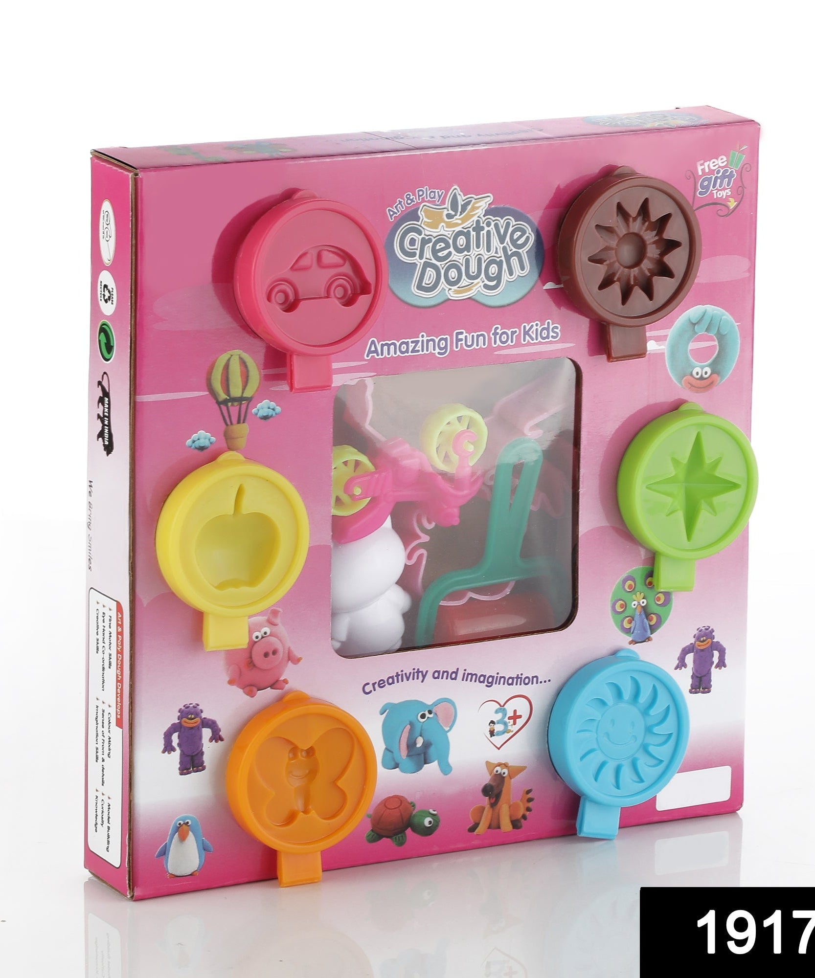 30 grams non-toxic dough clay in 5 colors, pack of 6