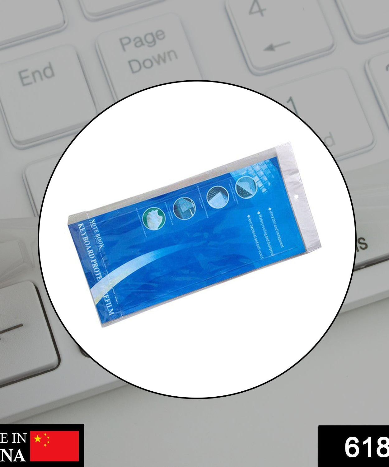 Keyboard cover with transparent material