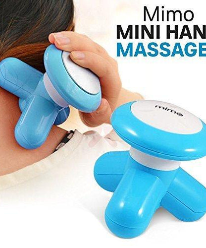 Handheld body massager with ergonomic design for full-body use.