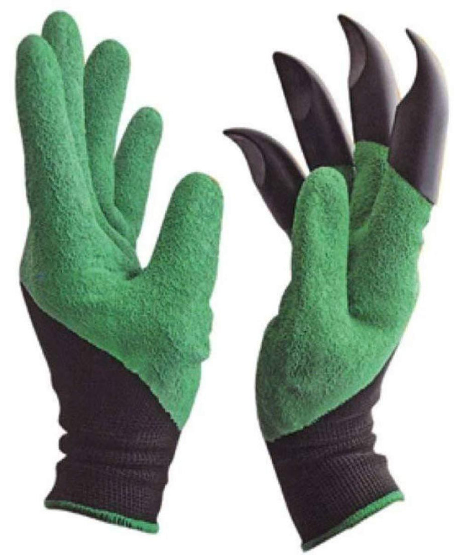 Garden gloves in a mix of vibrant colours.
