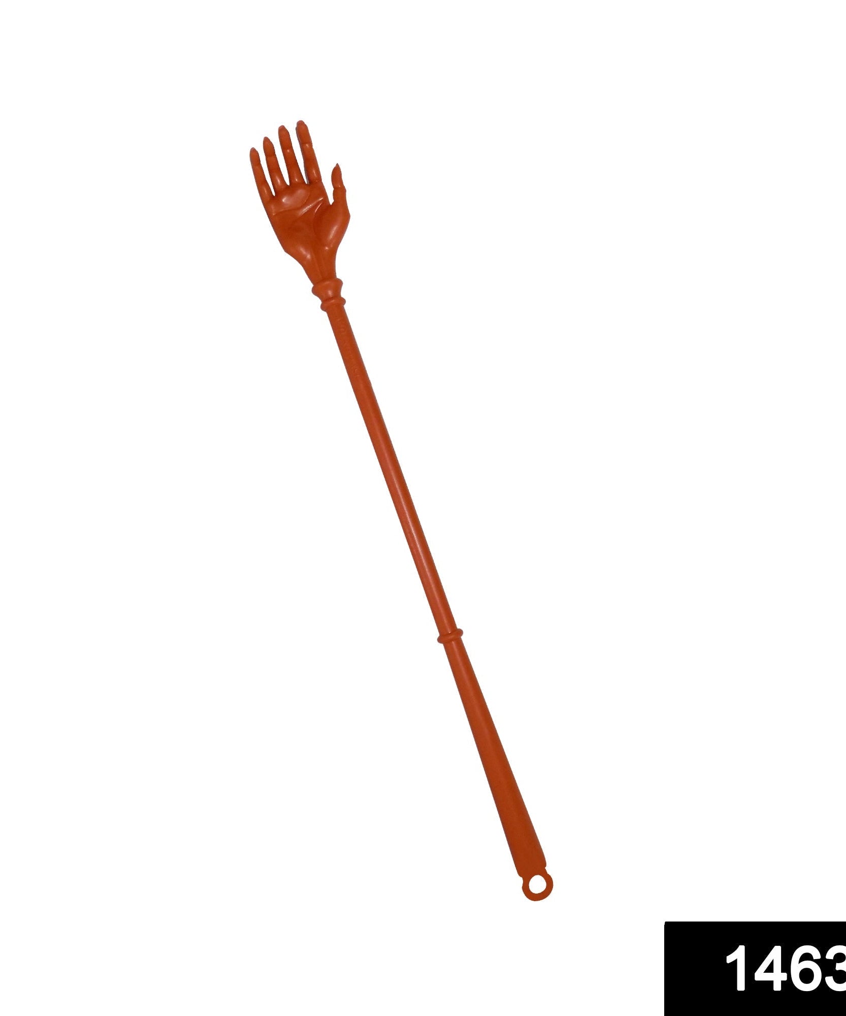 Khujli stick, long handle plastic back scratcher.