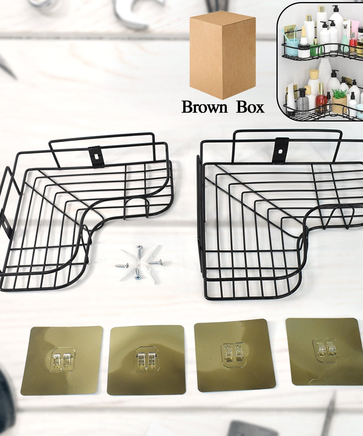 No Drill Shower Rack