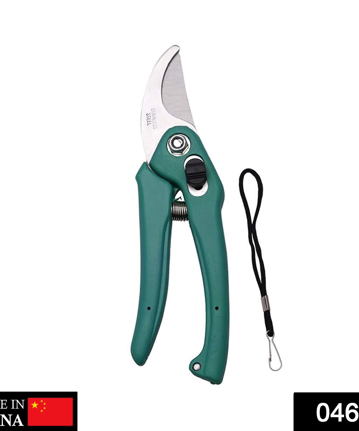 Heavy-duty stainless steel garden scissors for precise cutting