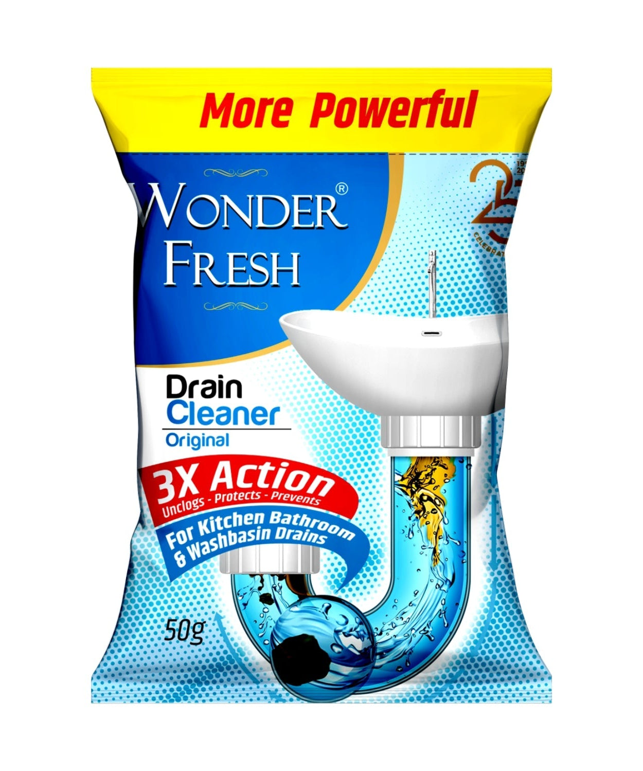 Drain cleaner for clear pipes and sinks