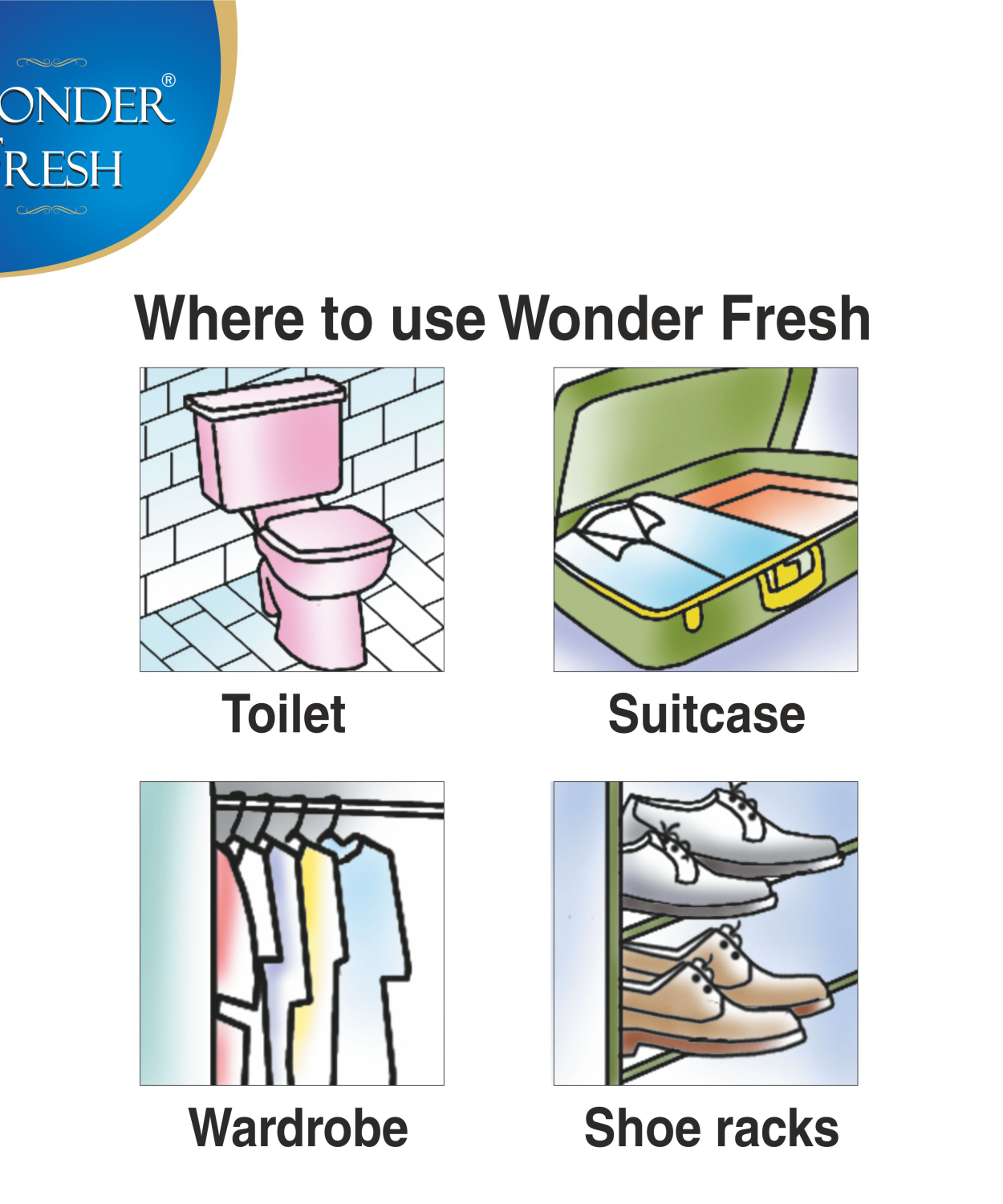 50 grams of air freshener blocks for keeping rooms fresh.