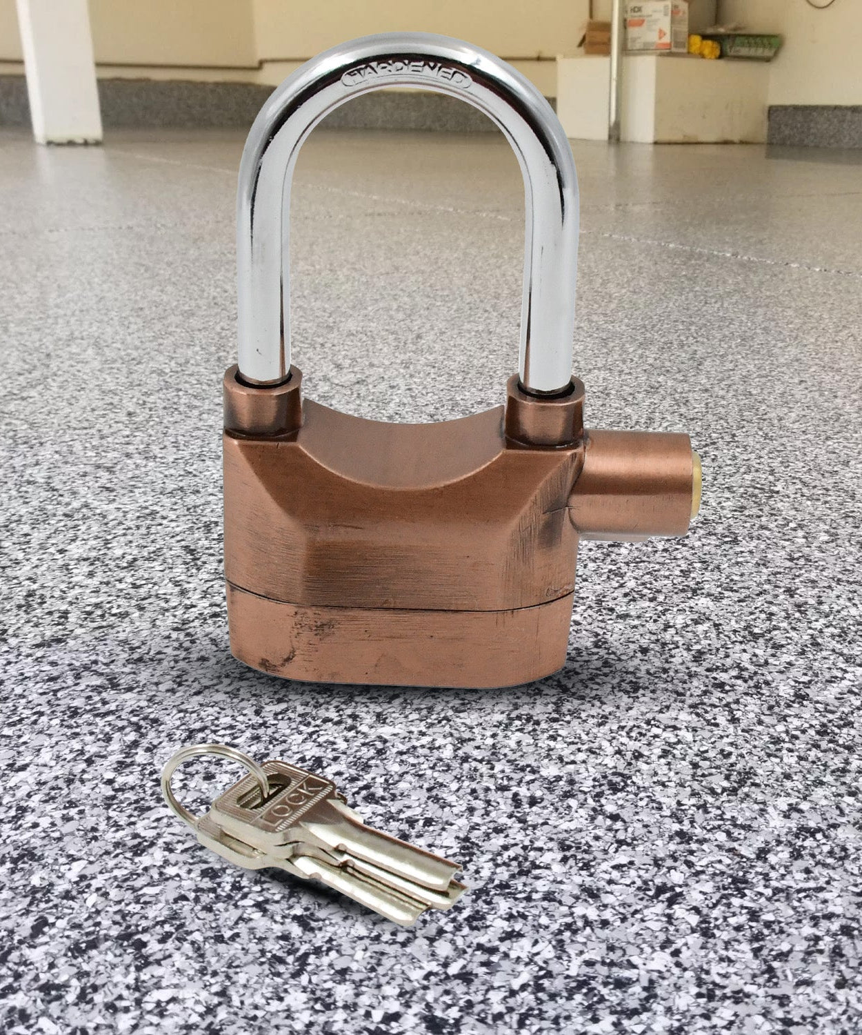 Security Alarm Metallic Lock System with 3 Keys (1 Set / Mix Color)