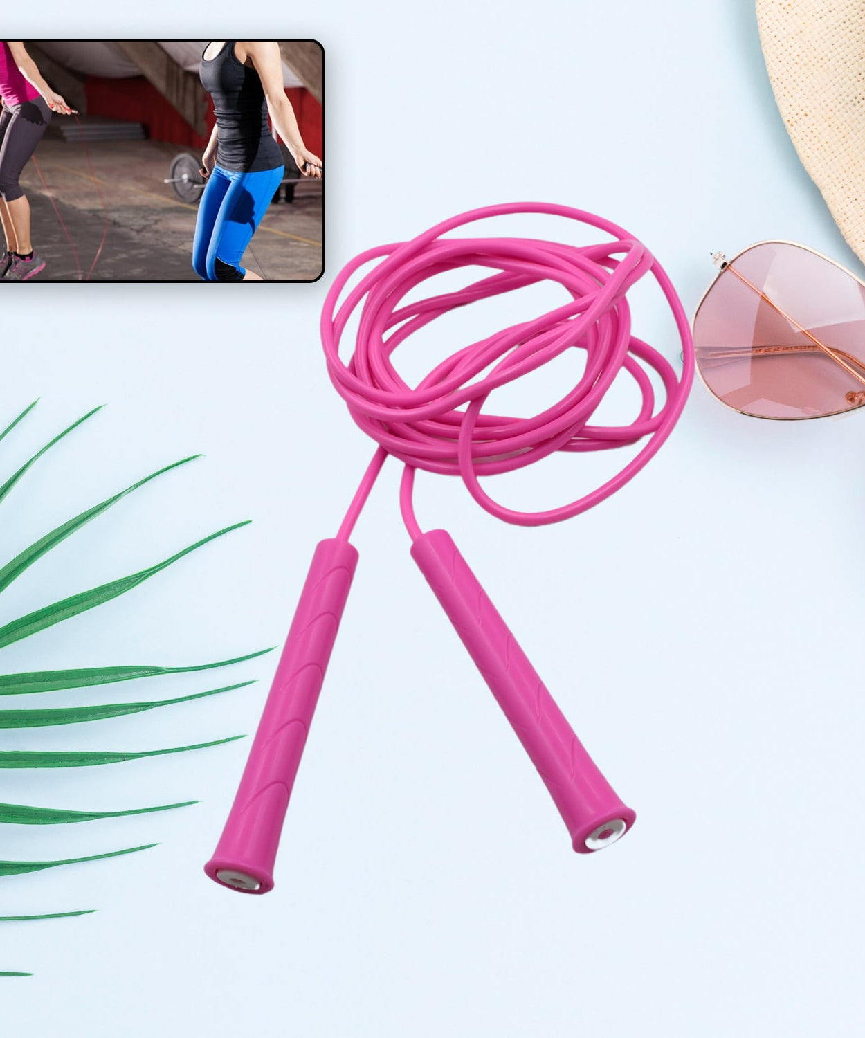 3m Plastic Adjustable Jump Rope: High-Speed Skipping, Crossfit, Fitness