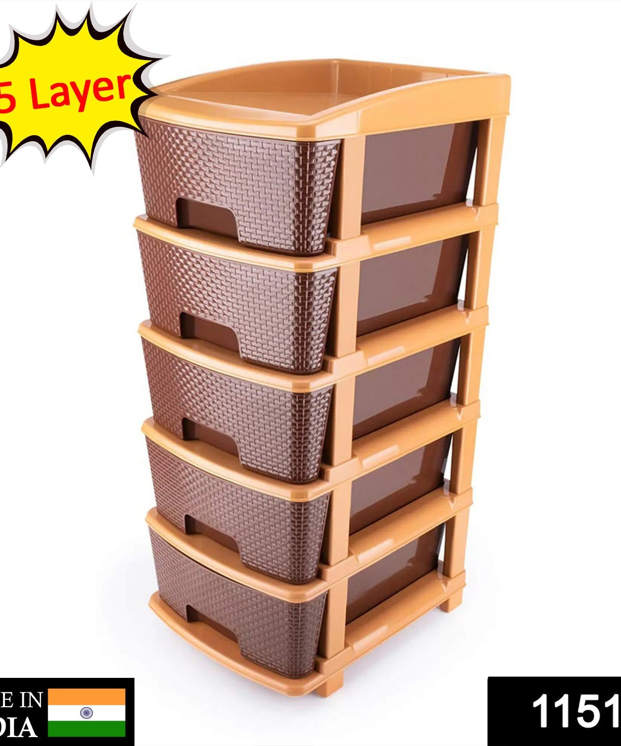 Brown modular drawer system