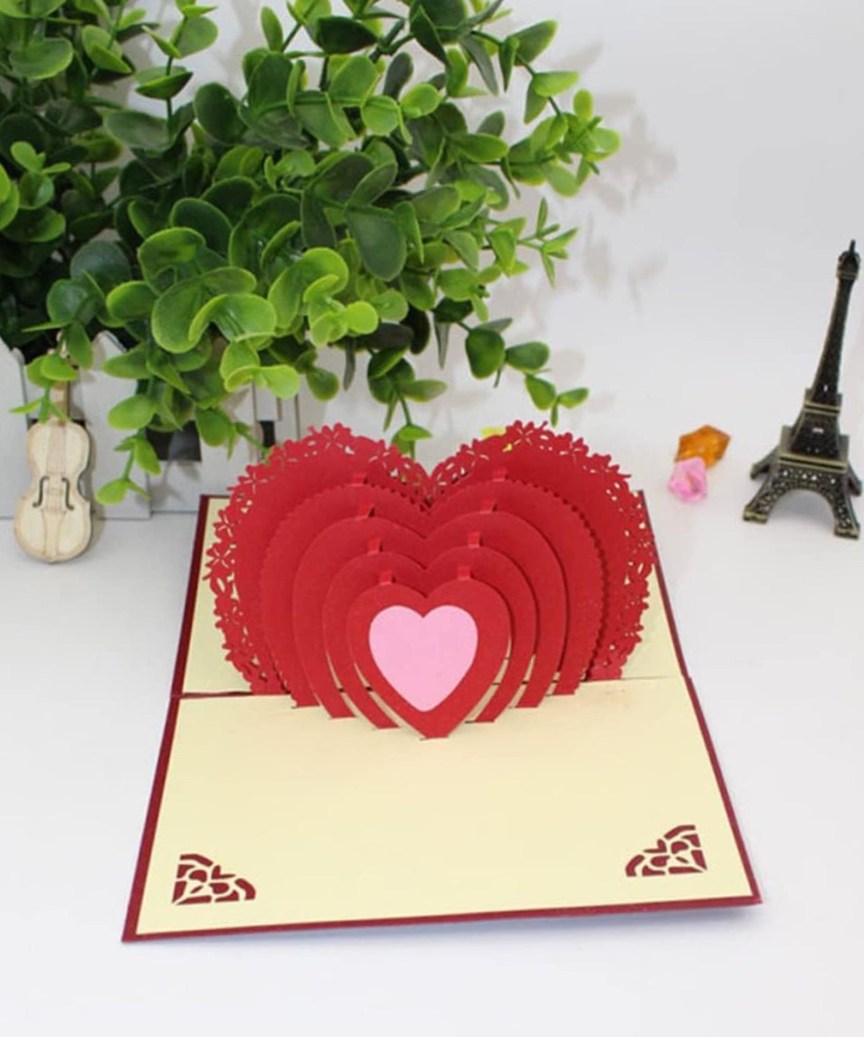 3D -Up Greeting Card (1 Pc): Birthday, Love, Christmas