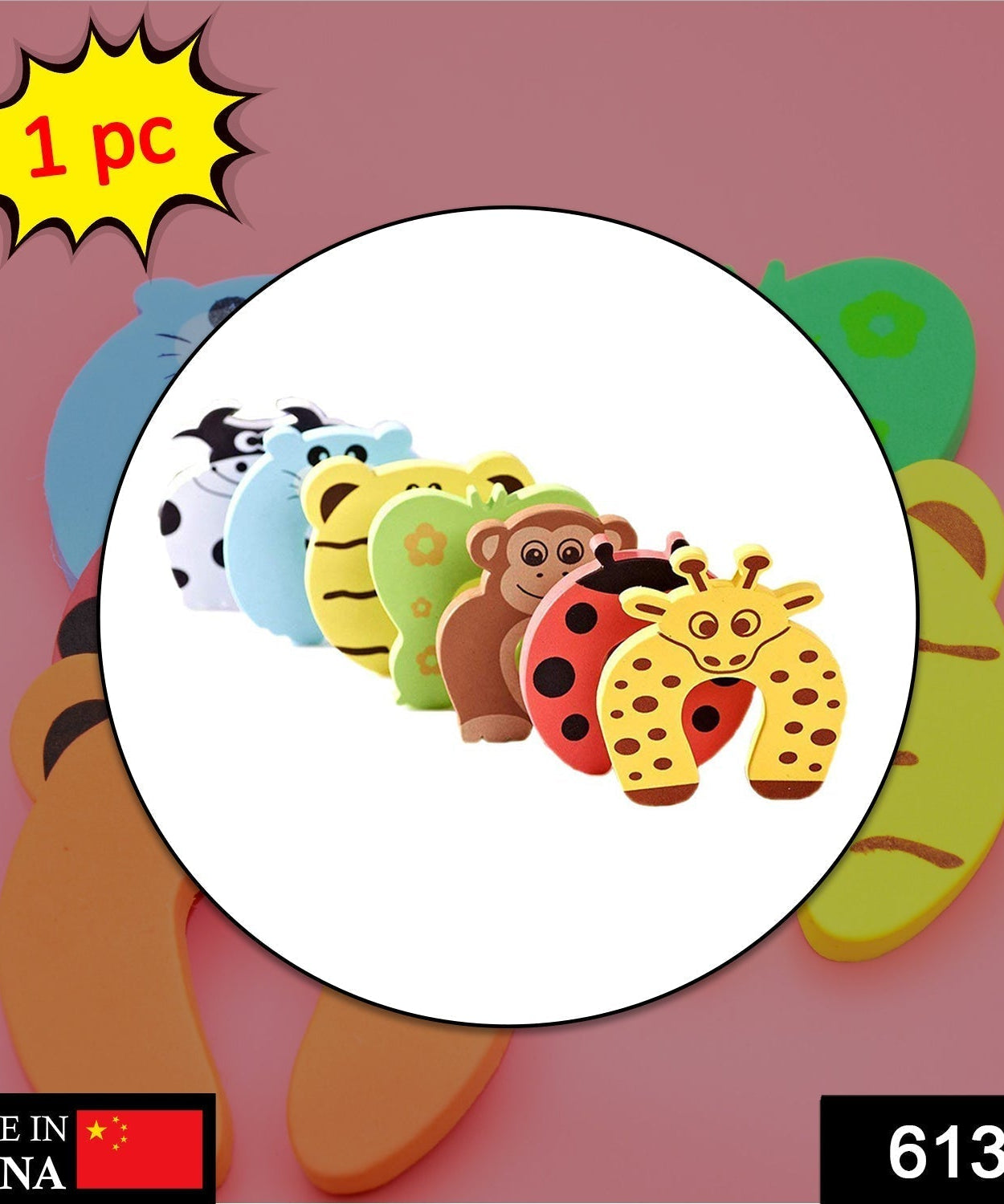 Durable mix door stopper, perfect for holding doors in place at home or office.