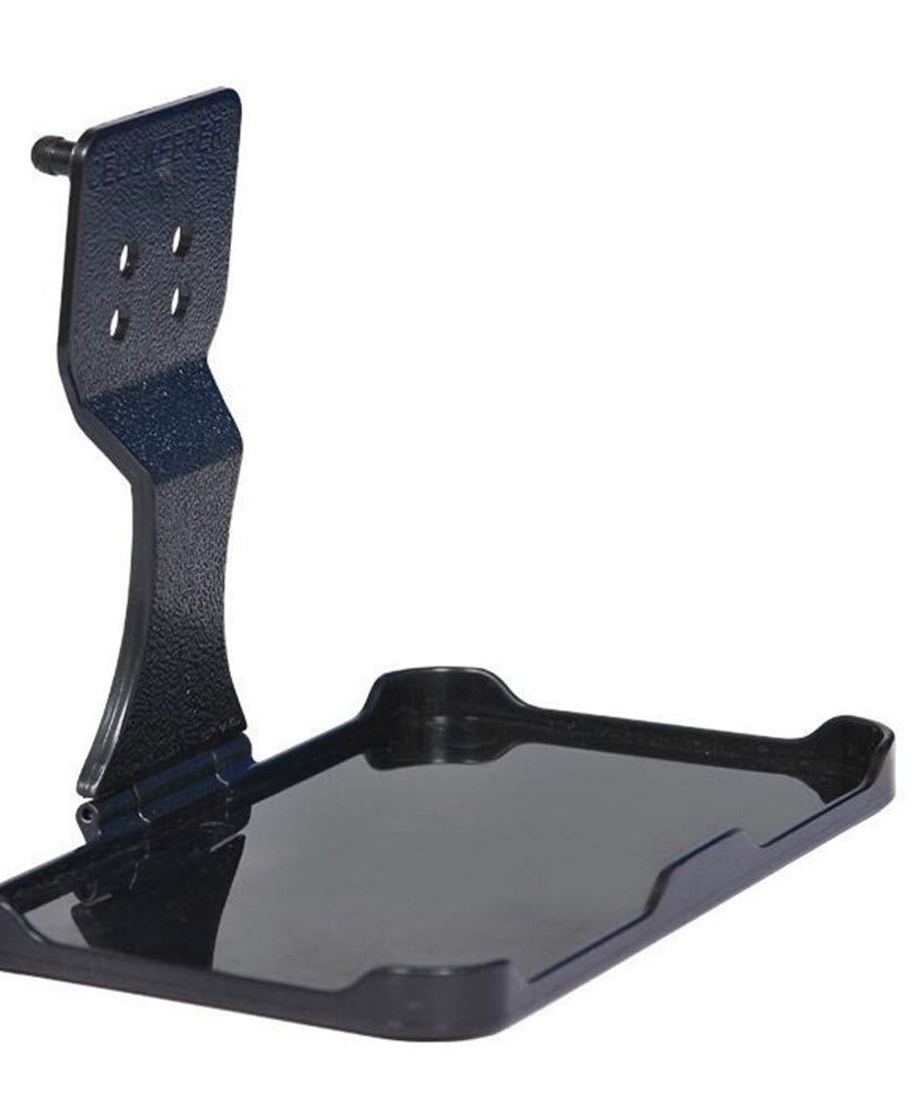 Wall-mounted mobile charging stand for convenience.