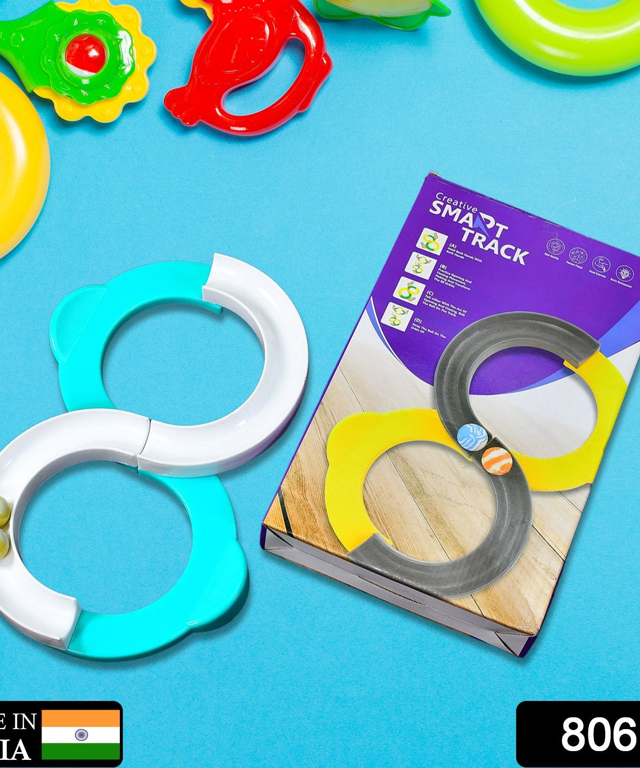 Educational construction toy set with multiple parts for imaginative building