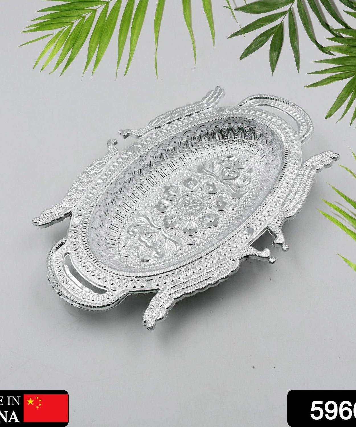 Decorative Mukhwas Serving Tray Serving Mukhwas Plate Fancy Candy Tray Dry Fruit Serving Tray