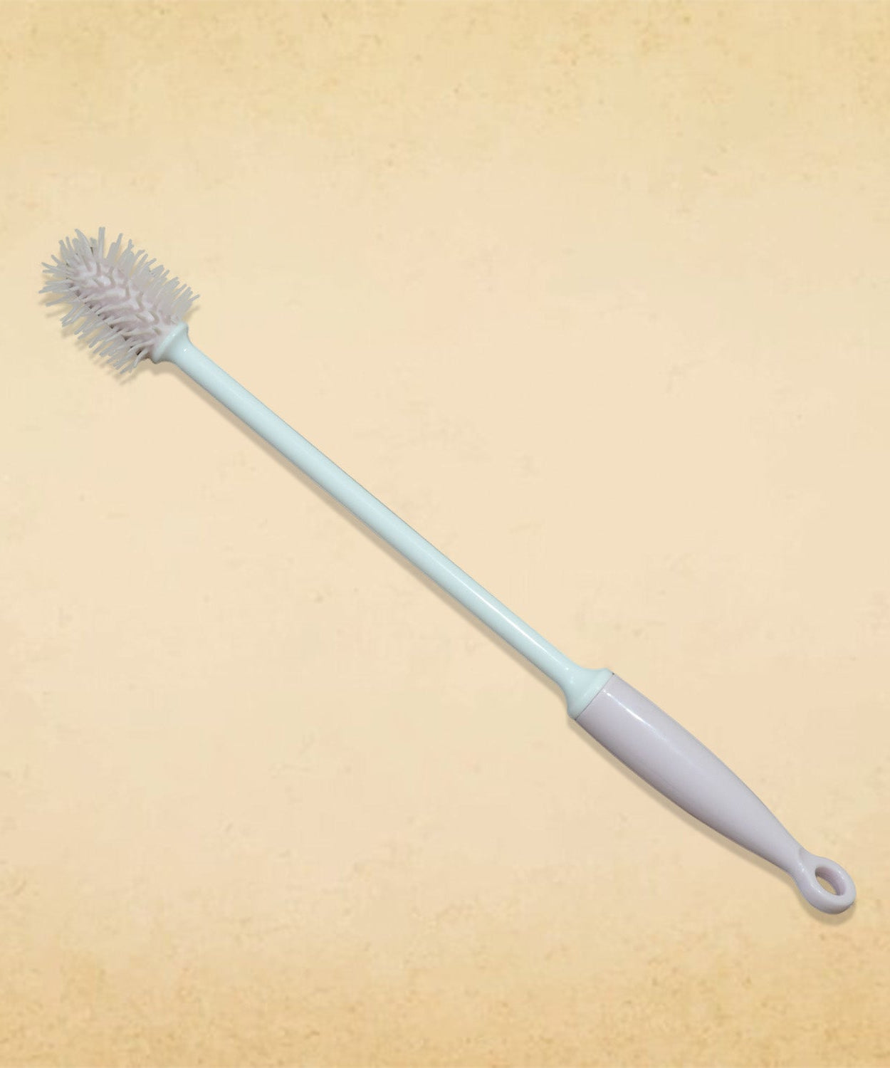Silicone bottle brush for cleaning vases and bottles