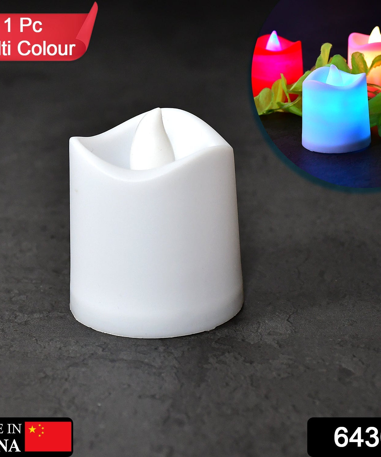 Battery-operated LED tealight candles for festive occasions
