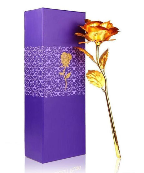 24K gold rose with gift box