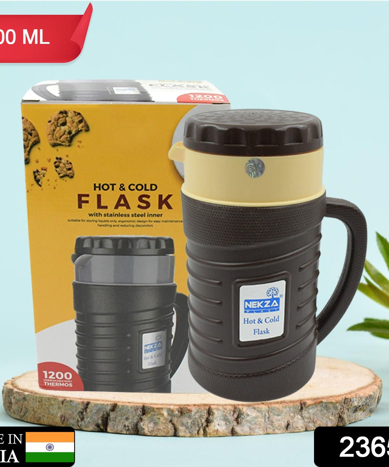 Stainless Steel Thermos Flask (Multiple Sizes): Travel Mug, Coffee, Tea (Leakproof)