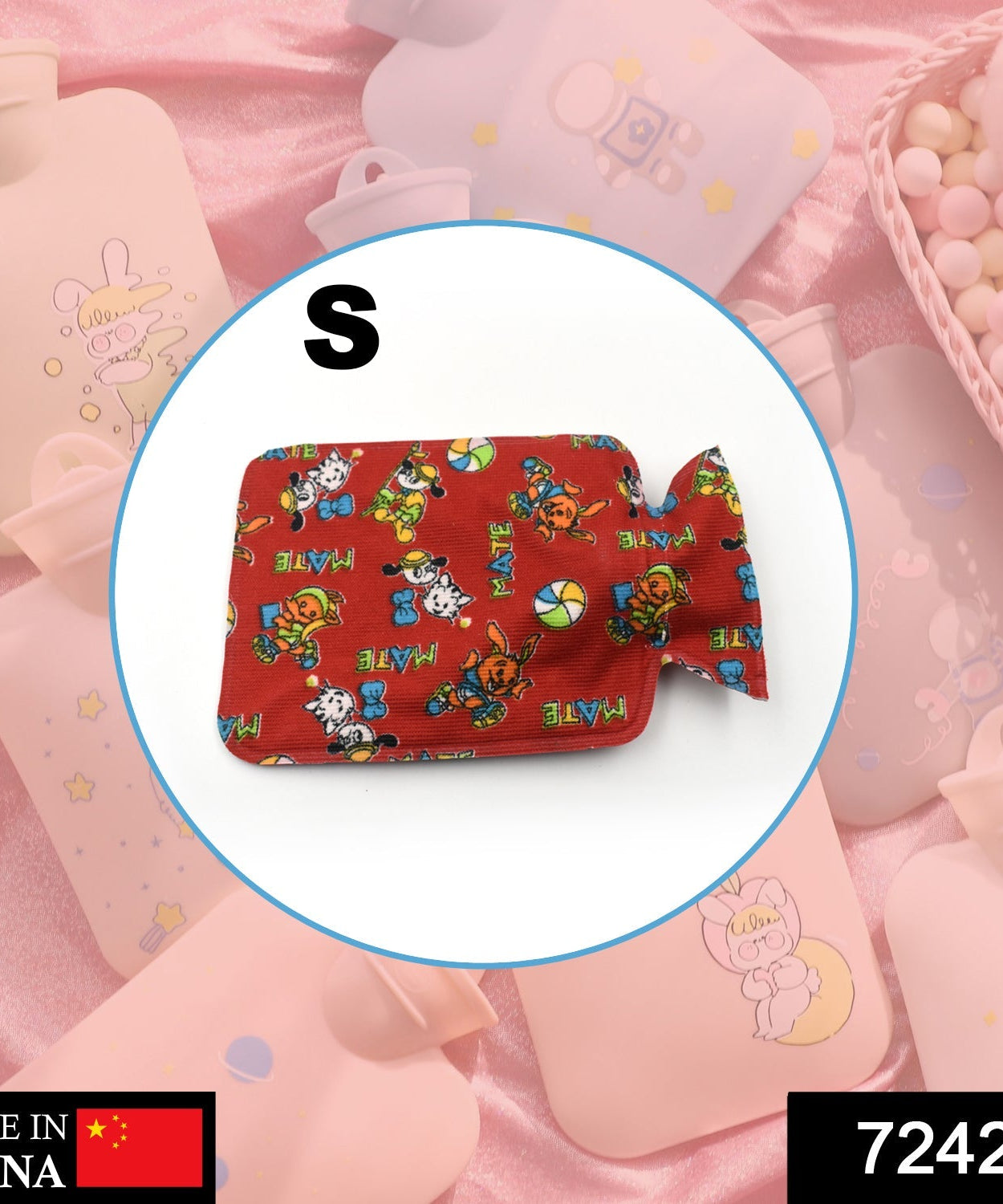 Hot water heating pad bag for personal care and pain relief.