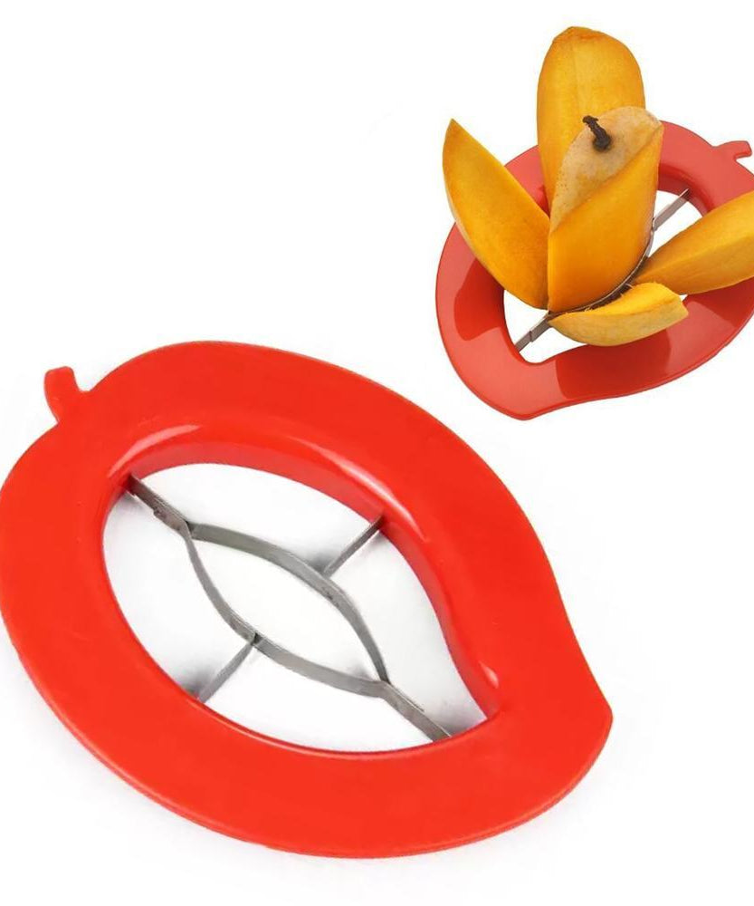 Easy-to-use mango slicer for perfectly even cuts every time.